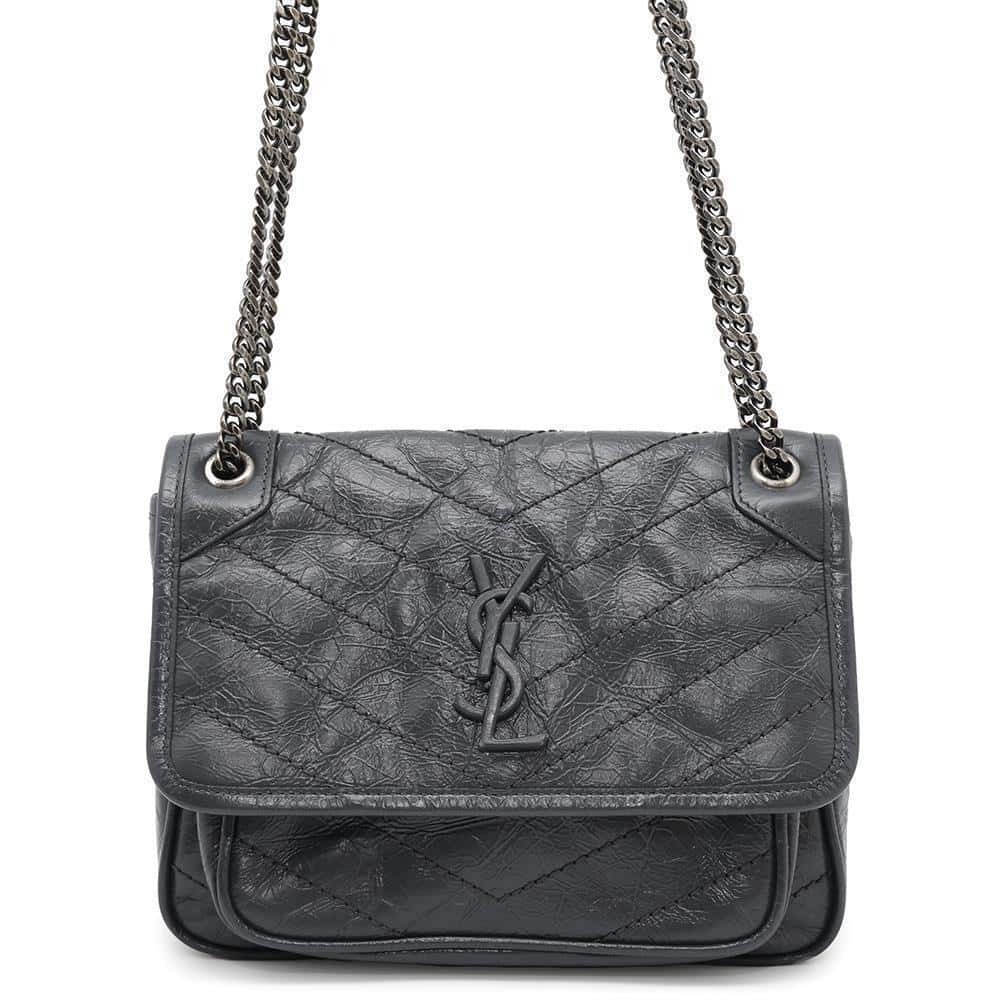Saint Laurent Paris Chain Shoulder Bag Niki Baby Leather - Picture 1 of 12